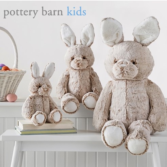 Pottery Barn Kids Other - Pottery Barn Kids Taupe Fur Bunny Plush